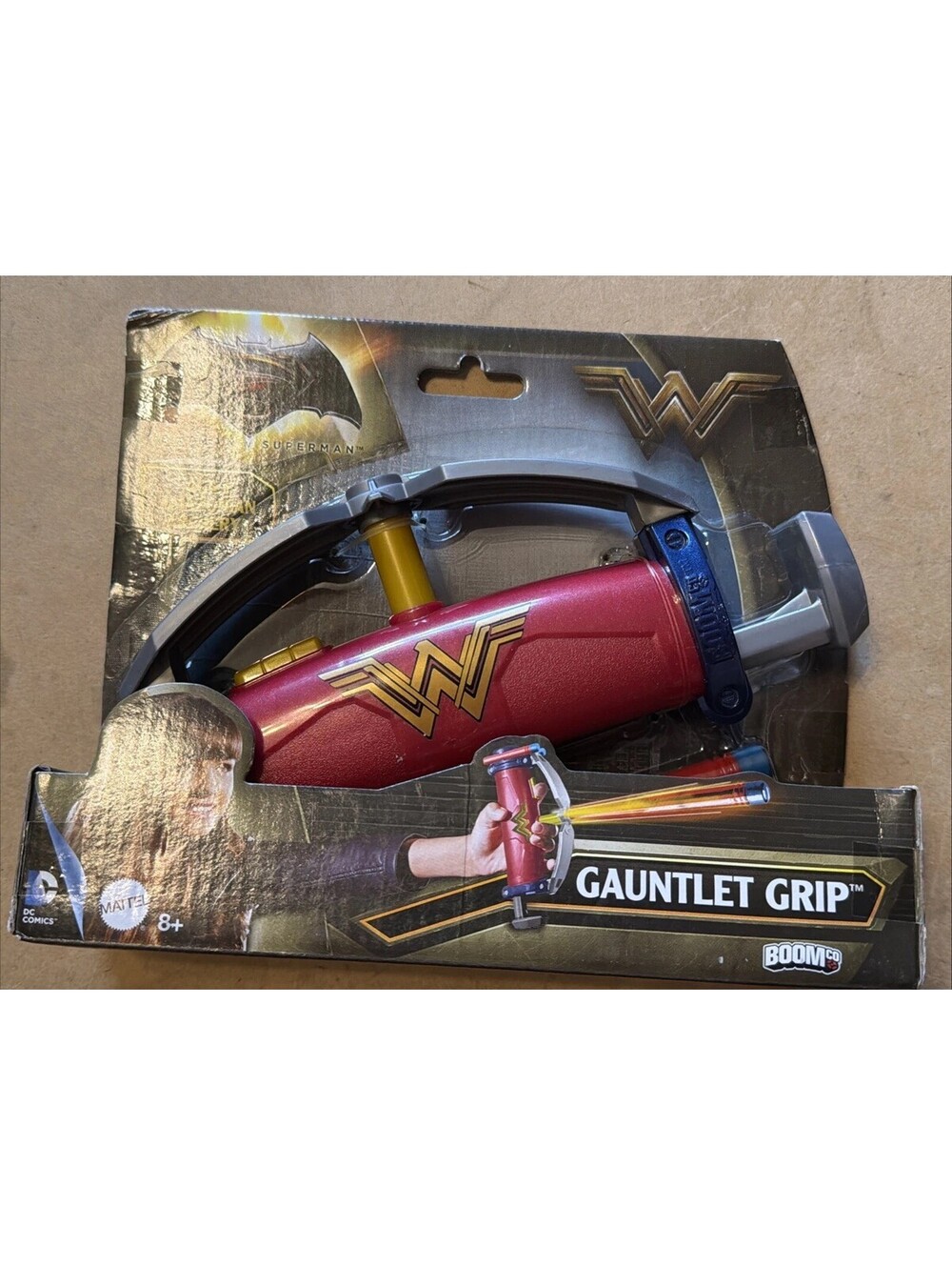 Batman Superman Gauntlet Grip Mattel Boom Co Wonder Woman Amazonian Archery Dart